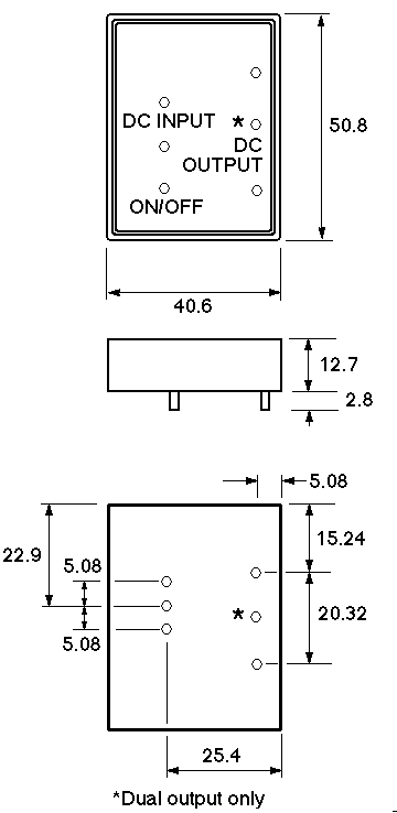 FPD 10W (36-72V) Dimensions
